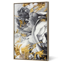 TianYu Home Decor Handpainted Modern Canvas Wall Art Floral Acrylic Paint Flower Oil Painting For Hotel Decor